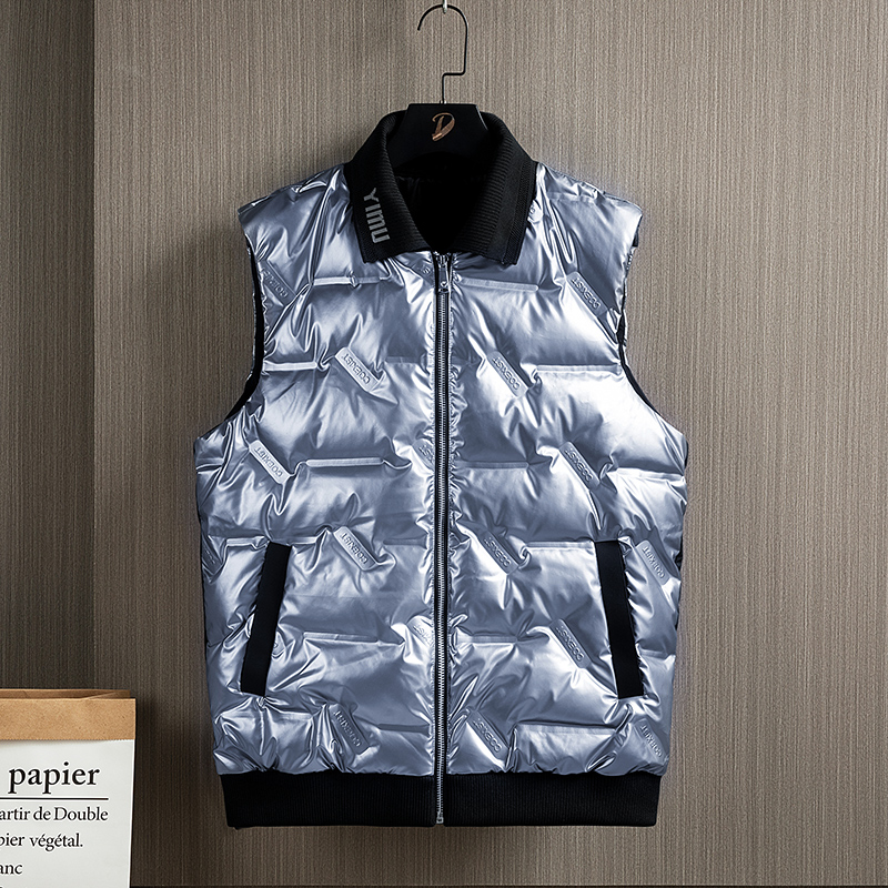 Men Jacket Winter Women Vest Down Cotton Sleeveless Jacket Waistcoat Mans Warm Coat