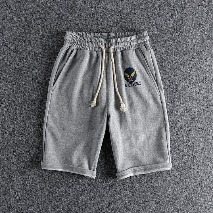 GorgeousBen Men's Wide Legging Casual Shorts High Street Drawstring Track Sweat Shorts