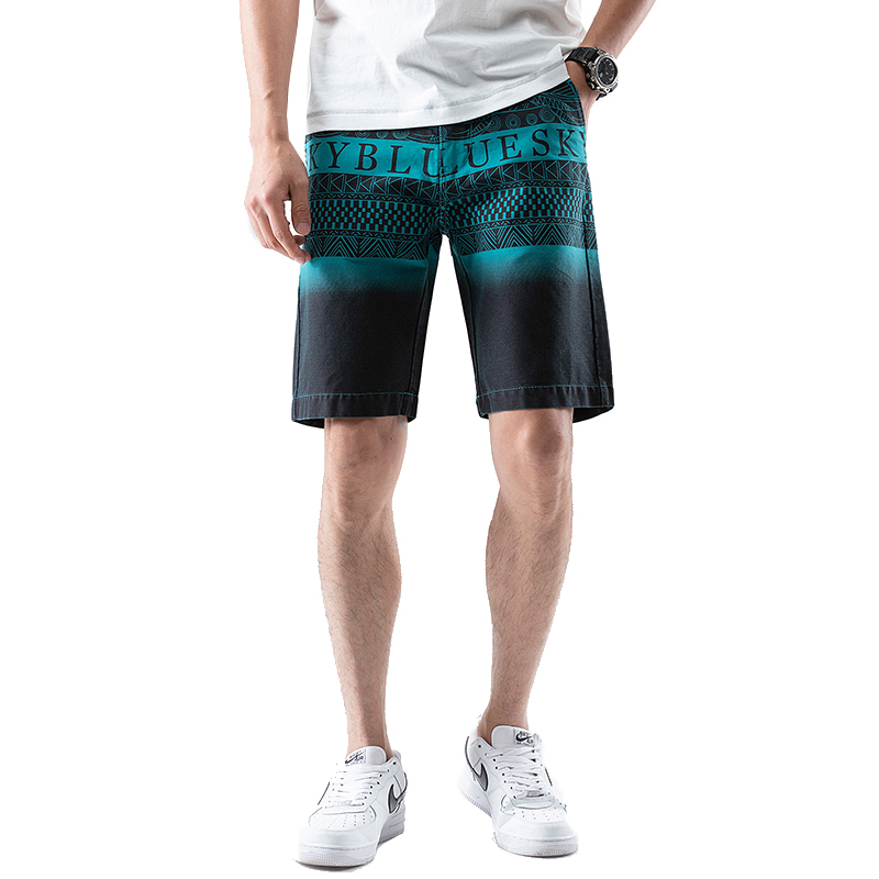 Men Chino Shorts Graphic Spiral Styles