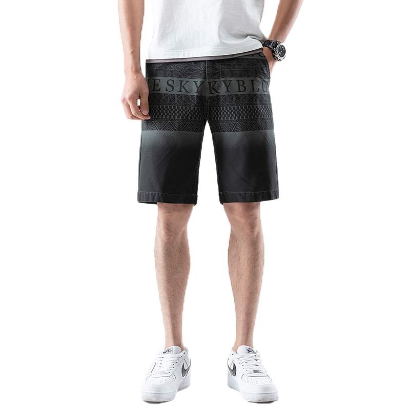 Men Chino Shorts Graphic Spiral Styles