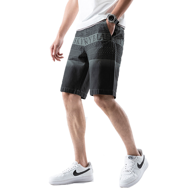 Men Chino Shorts Graphic Spiral Styles