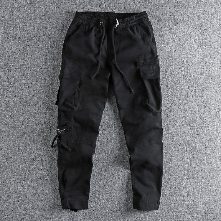 GrogeousBen Men's Thick Cotton Twill Men's Multi-Pocket Cargo Pants& Trousers Tactical 3D Pockets Cargo Pants Men For Winter