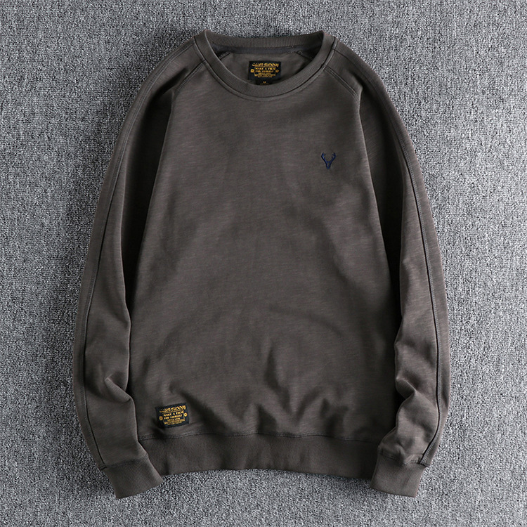 GorgeousBen Men's  crew neck pullover autumn winter French style couple's cotton sweatershirt