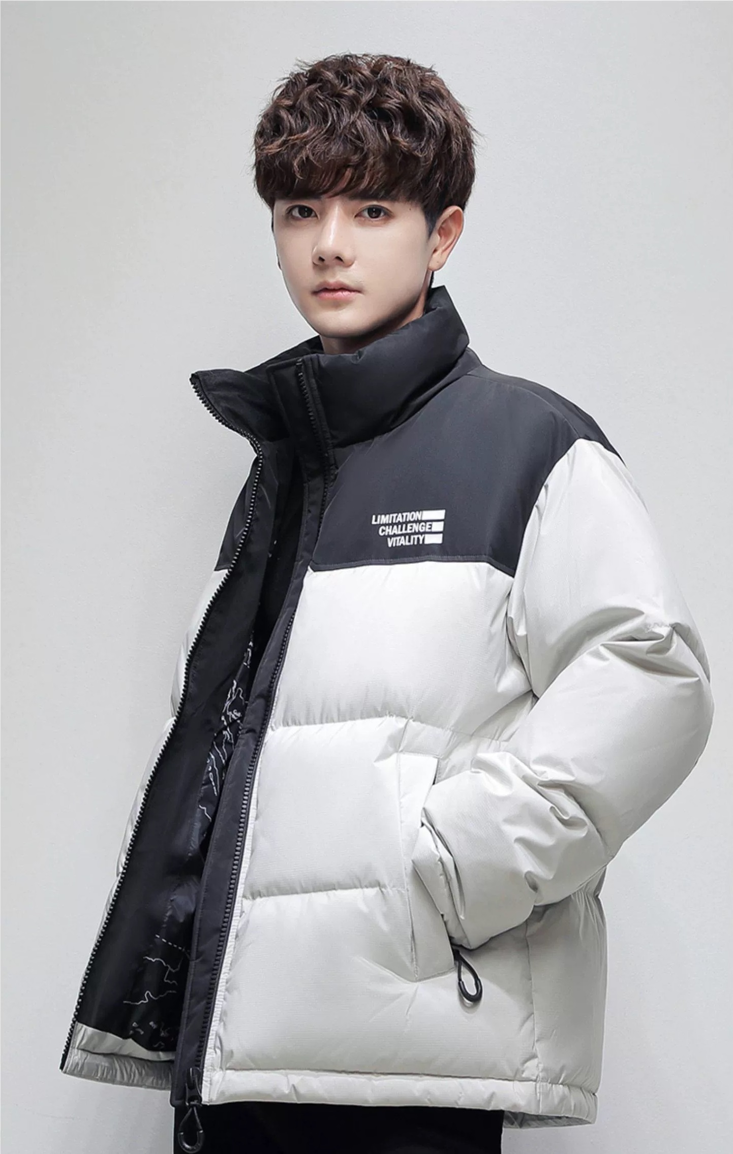 Unisex Down Jacket Fur Hood Duck Down Puffer Winter Jacket Light Puffer Plus Size Custom Nylon Fabric Down Jacket