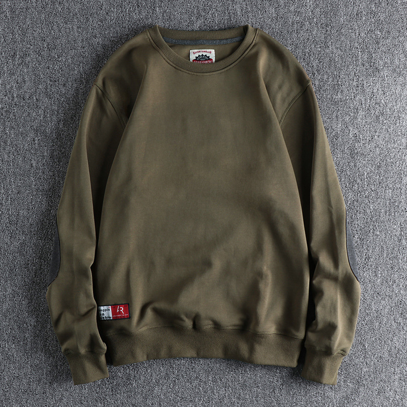 GorgeousBen Men's plain no logo sweatshirt for men, solid pullover crew neck sweatshirt