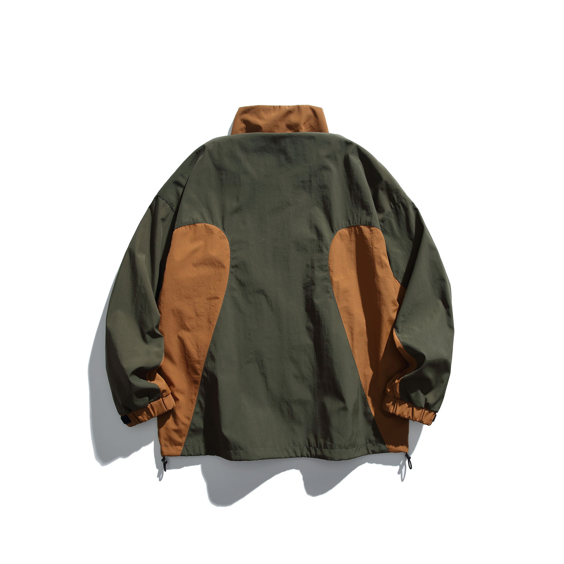 GorgeousBen   Unisex simple jacket, men's hooded, spring couple's loose cargo jacket, mountain patchwork versatile casual jacket