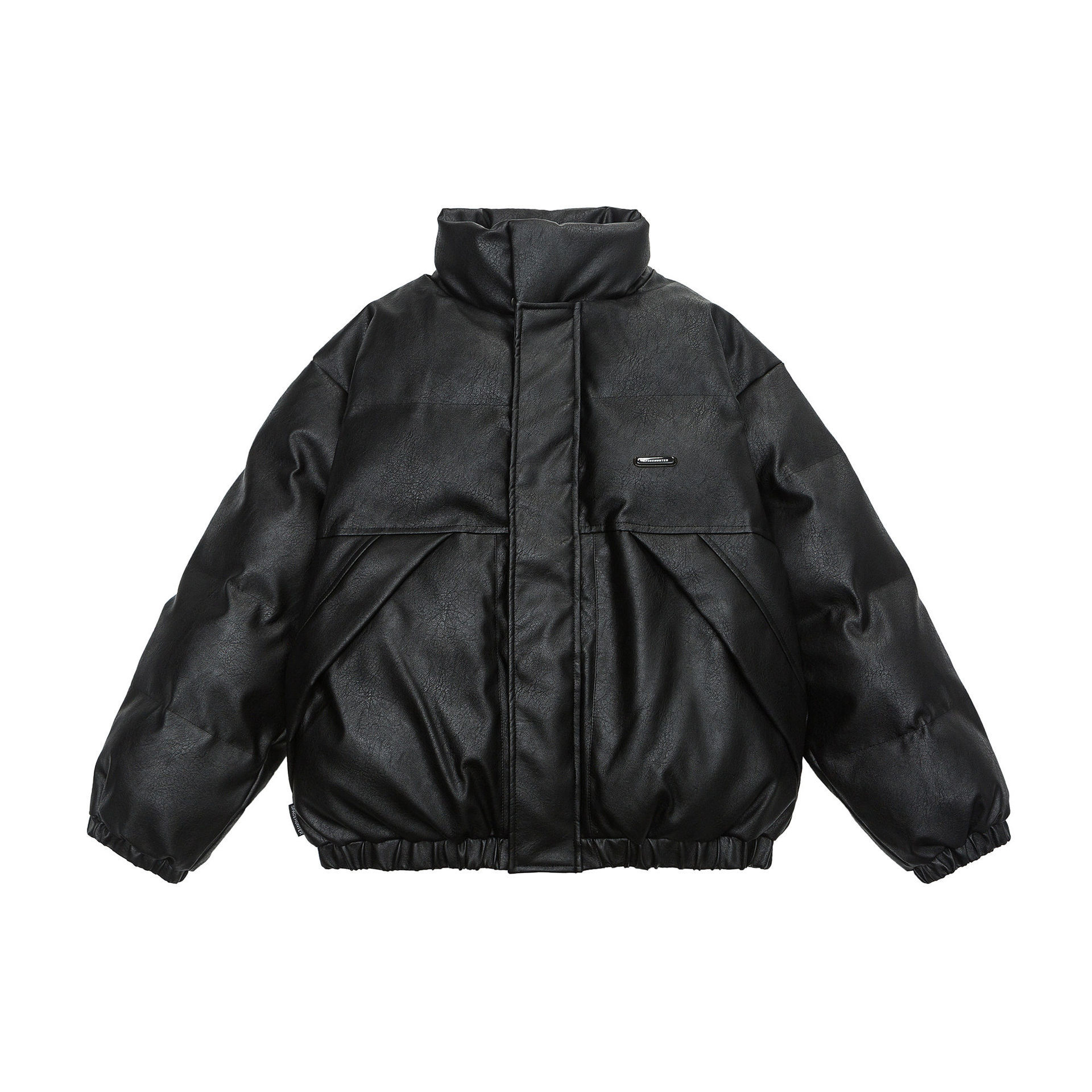 GorgeousBen  Unisex Milad cotton-padded jacket , winter trendy PU leather padded coat, thickened workwear outerwear, casual cotton jacket bread clothing.