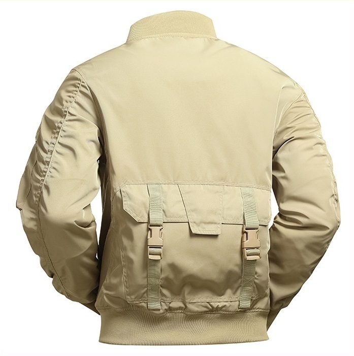 GrogeousBen  Men's  winter for wind breaker waterproof pilot vintage satin men Bomber Jacket