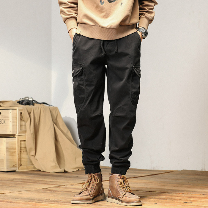 GorgeousBen  Men's Hot Sell camp cargo pants men trendy hard-wearing multi-pocket summer autumn cargo pants