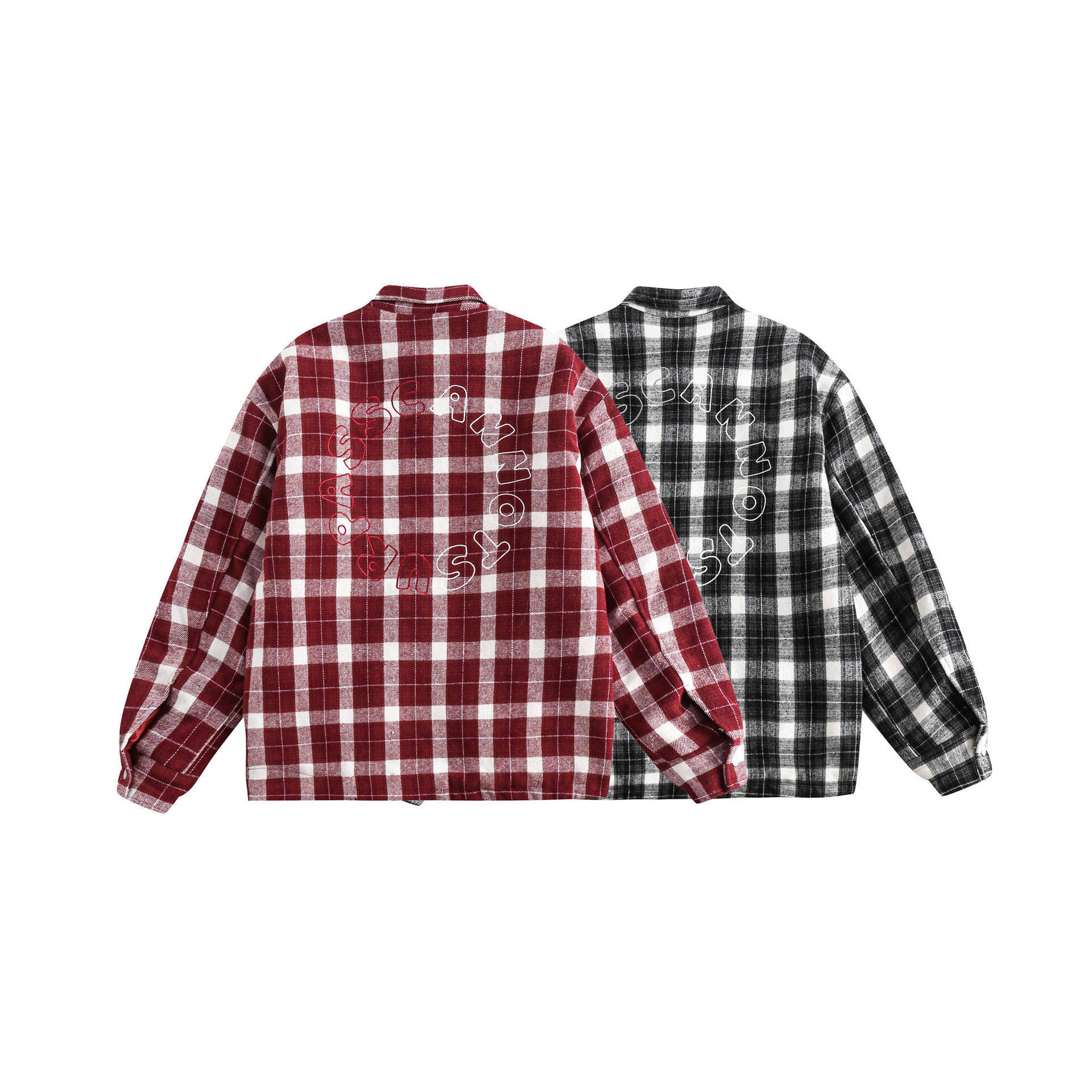 GorgeousBen  Unisex Cotton shirt jacket with cotton lining, warm cotton shirt, couple plaid shirt, lightweight with added cotton.