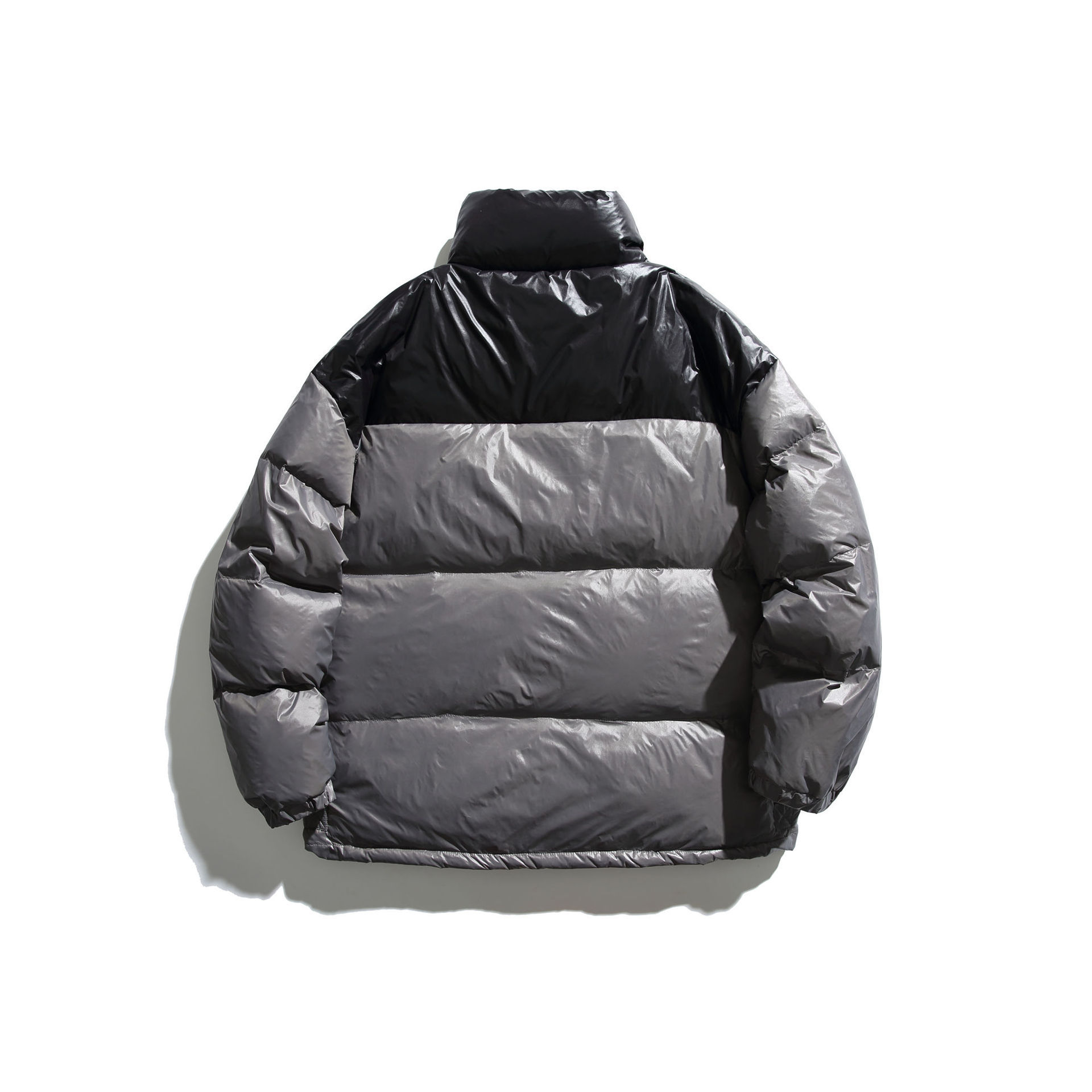 GorgeousBen  Unisex American style down jacket  winter spliced retro workwear thickened warm bread service short white duck down coat.
