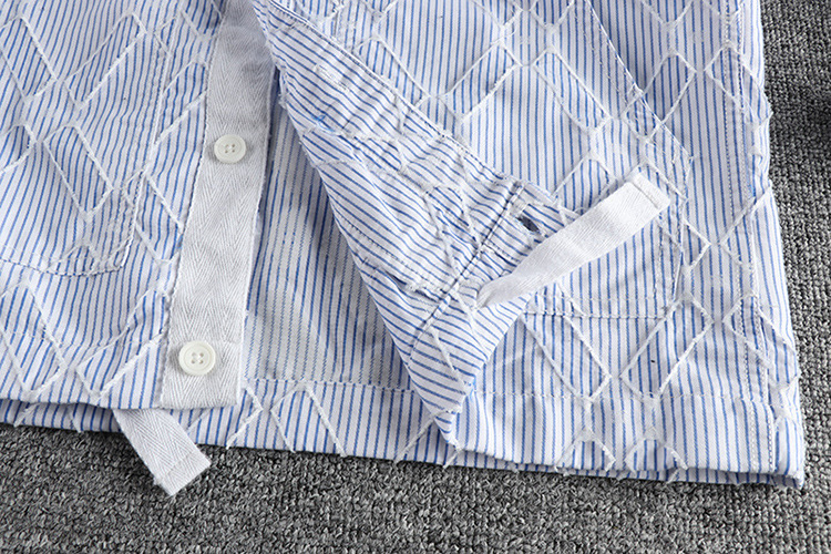 GorgeousBen  Men's Casual shirt with textured fabric for men, new trendy and handsome loose shirt for autumn.