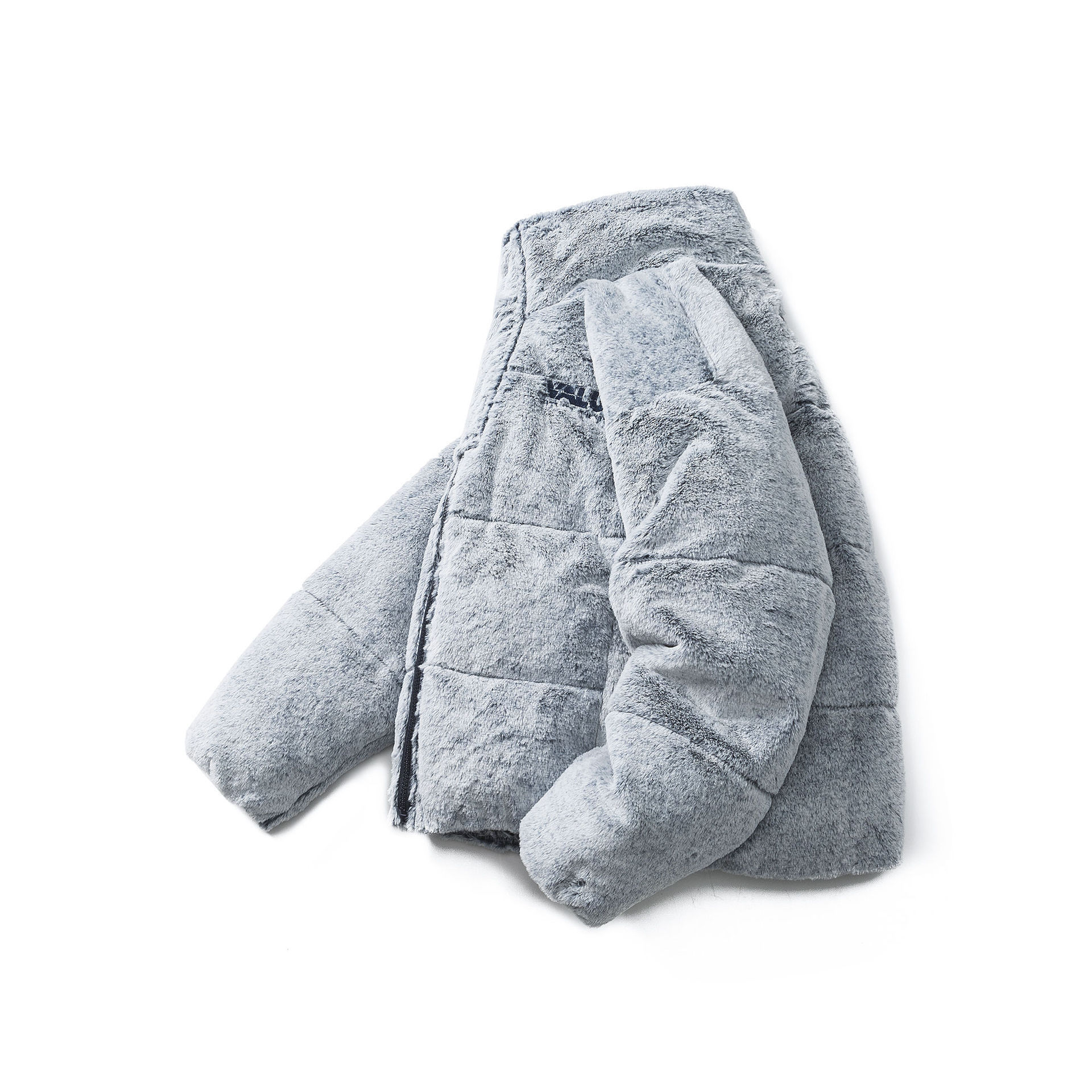 GorgeousBen  Unisex Plush collar down jacket for men and women, loose design, warm, 90 duck down coat.
