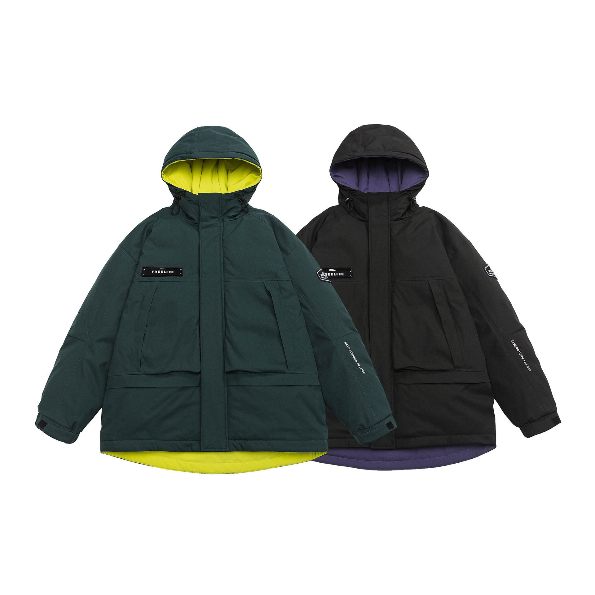 GorgeousBen  Unisex  Men's and couple's plus size down jacket for workwear, thickened for warmth, men's assault jacket for winter.
