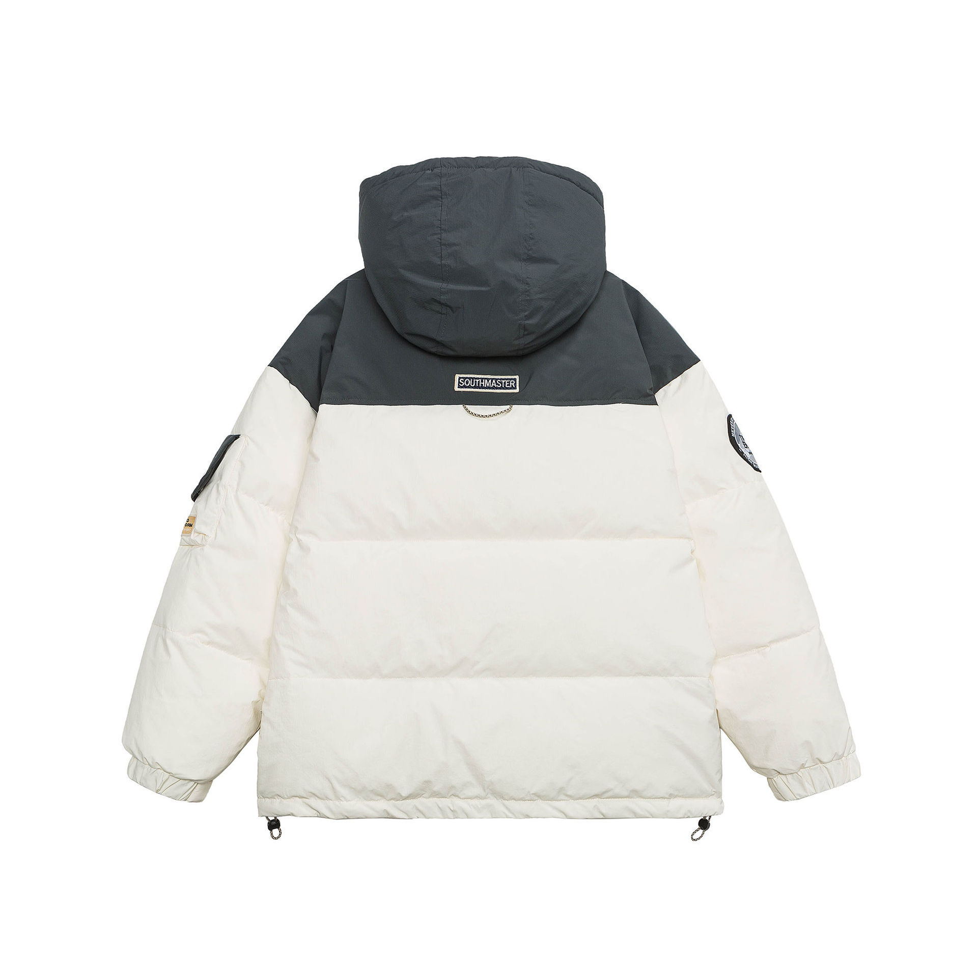 GorgeousBen  Unisex  American style trendy large letter print plus size down jacket with cold resistant stand collar coat.