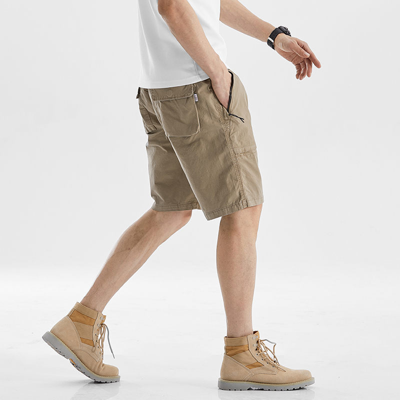 GorgeousBen Men's Summer Short Shorts 4 Part Casual Shorts Work Trousers Men Solid Colo