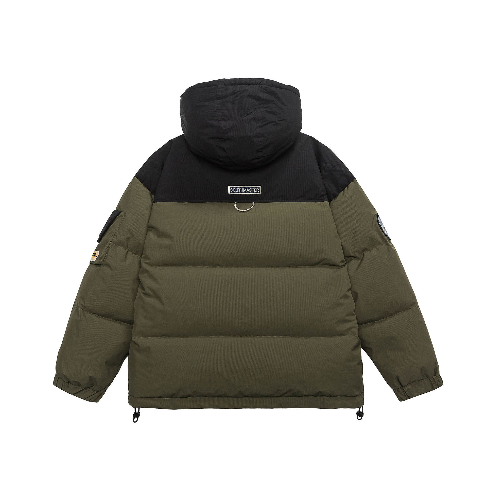 GorgeousBen  Unisex  American style trendy large letter print plus size down jacket with cold resistant stand collar coat.