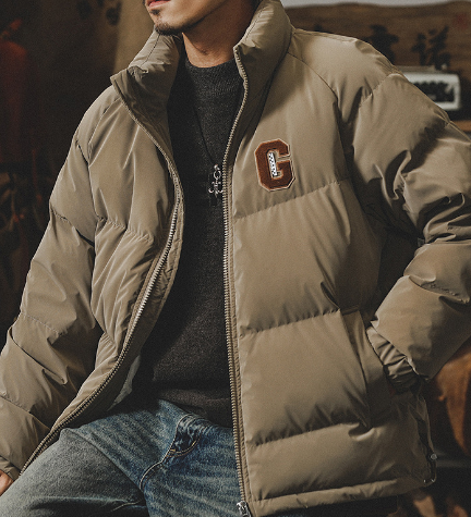 GrogeousBen New national standard down jacket men's winter trend brand fashion trend loose thick bread suit men's coat.