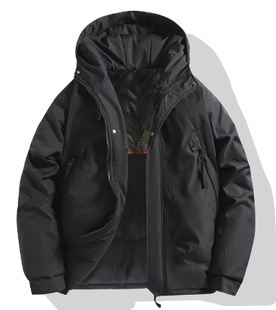 GrogeousBen winter graphene lock temperature warm waterproof wear-resistant solid color leisure outdoor thick windproof jacket.