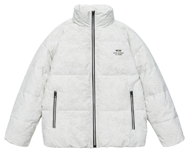 GrogeousBen Down jacket men's plus size 2024 winter new item stand collar outdoor loose short warm jacket