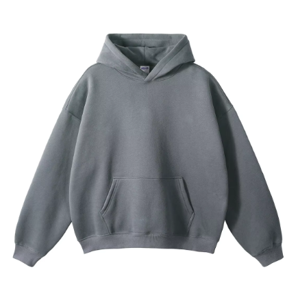 GrogeousBen high quality stringless hoodie pullover thick fleece oversize loose custom 350gsm cropped hoodie plus size men's hoodies.