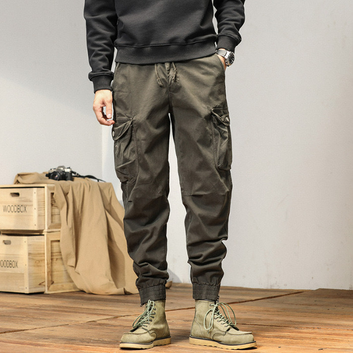 GorgeousBen  Men's Hot Sell camp cargo pants men trendy hard-wearing multi-pocket summer autumn cargo pants