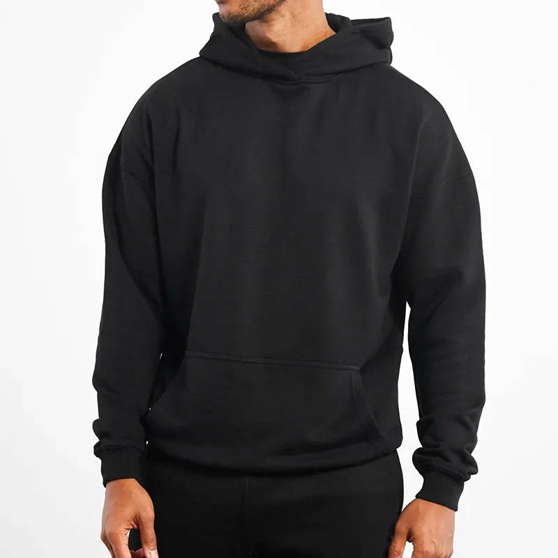 GorgeousBen Hoodie Puff Printing Heavyweight Boxy Men's Double Layer Oversized 400gsm Luxury Pullover Cotton Cropped Custom Hoodies