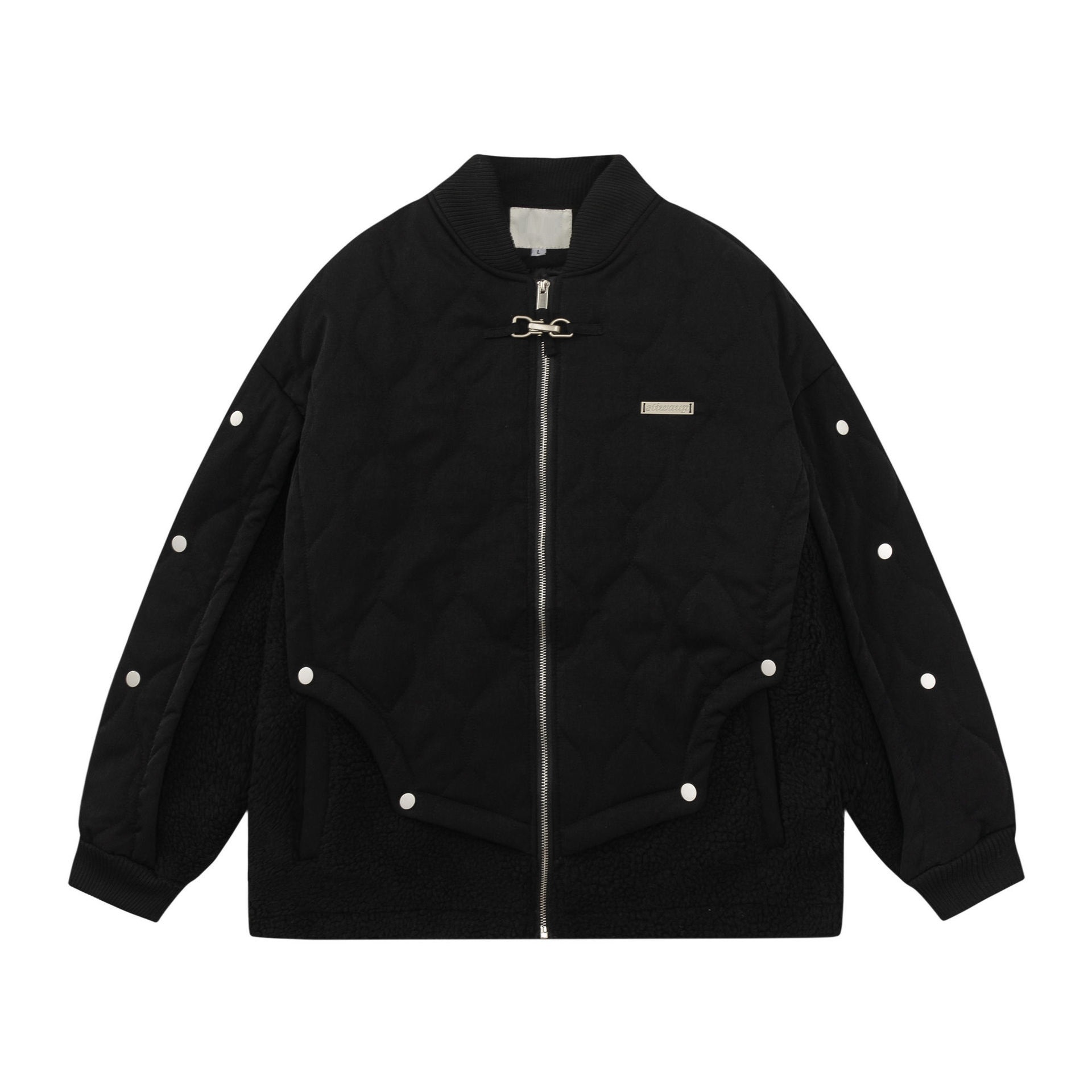 GorgeousBen  Unisex Winter American style baseball jacket cotton coat Loose and thick coat for warmth and leisure.