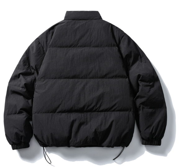 GorgeousBen 2025 Winter New Round Corner Stand Collar Down Jacket Men's Trendy Brand Basic Versatile Casual 90 White Duck Down Warm