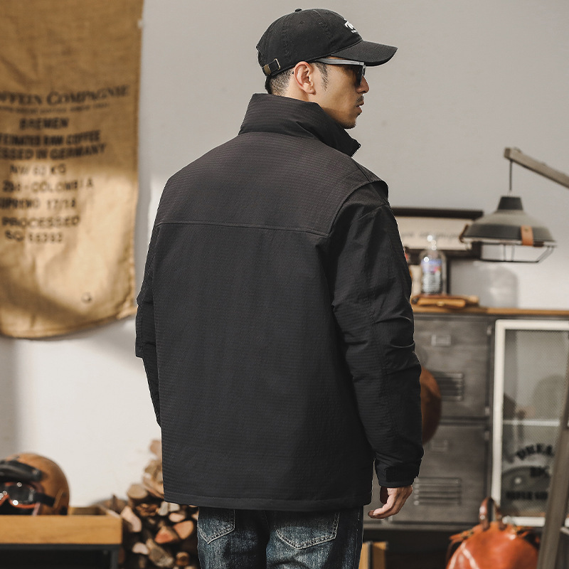 GrogeousBen  Men's American-style work down jacket for men, thickened for outdoor commuting, keeping warm and insulating coat.