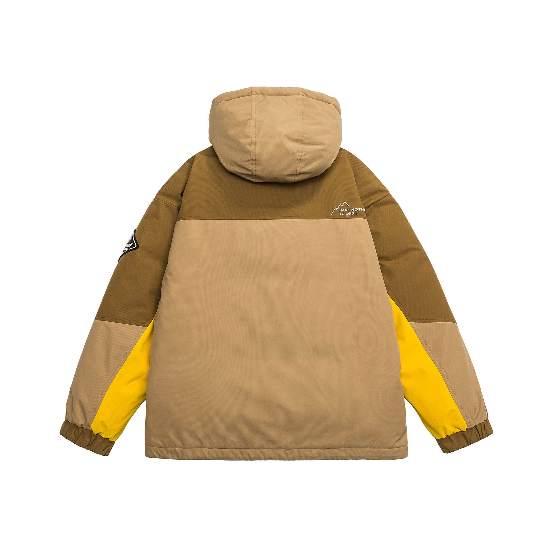 GrogeousBen  Unisex  Winter hooded assault suit down jacket Plus size loose spliced workwear jacket .
