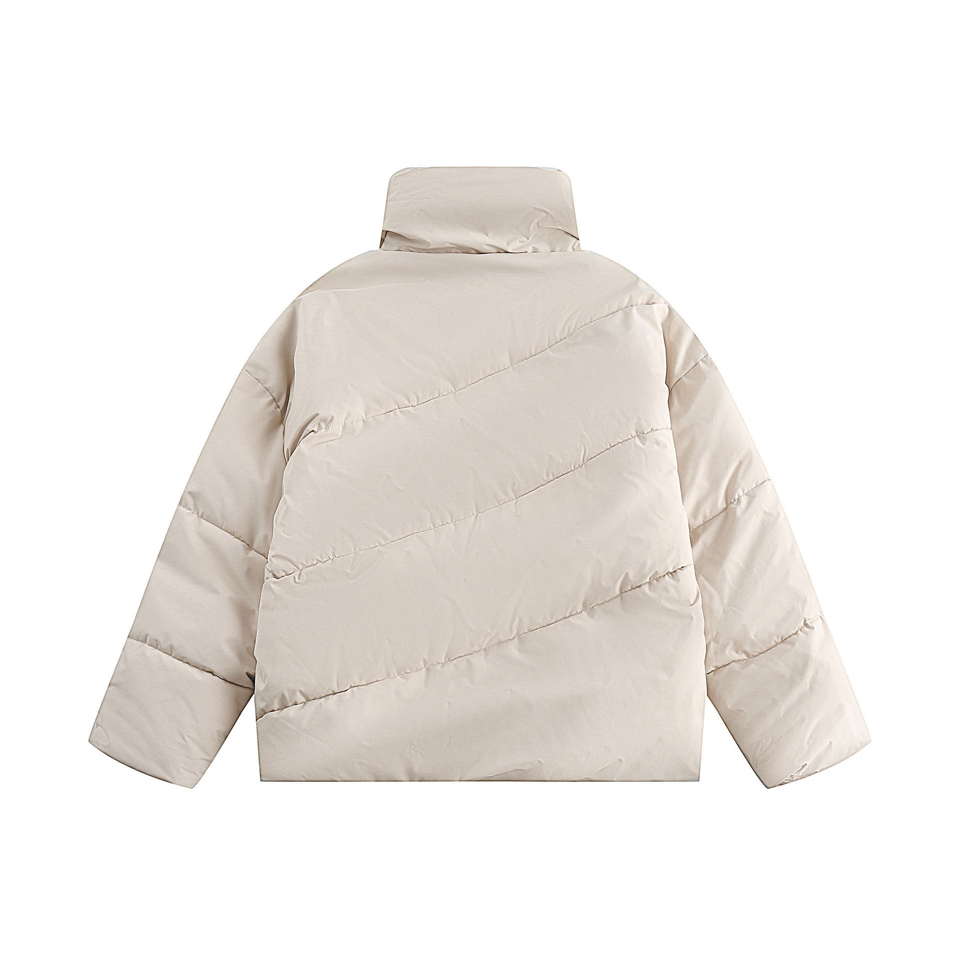 GorgeousBen  Unisex Winter high-collar loose advanced sense cotton-padded jacket loose thick bread coat.
