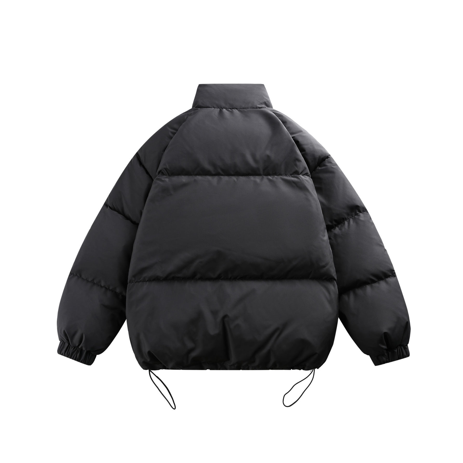 GrogeousBen 2025 Trendy Winter Collection 90 White Duck Down Stand Collar Short Down Jacket for Men Color Block Letter Print Casual.