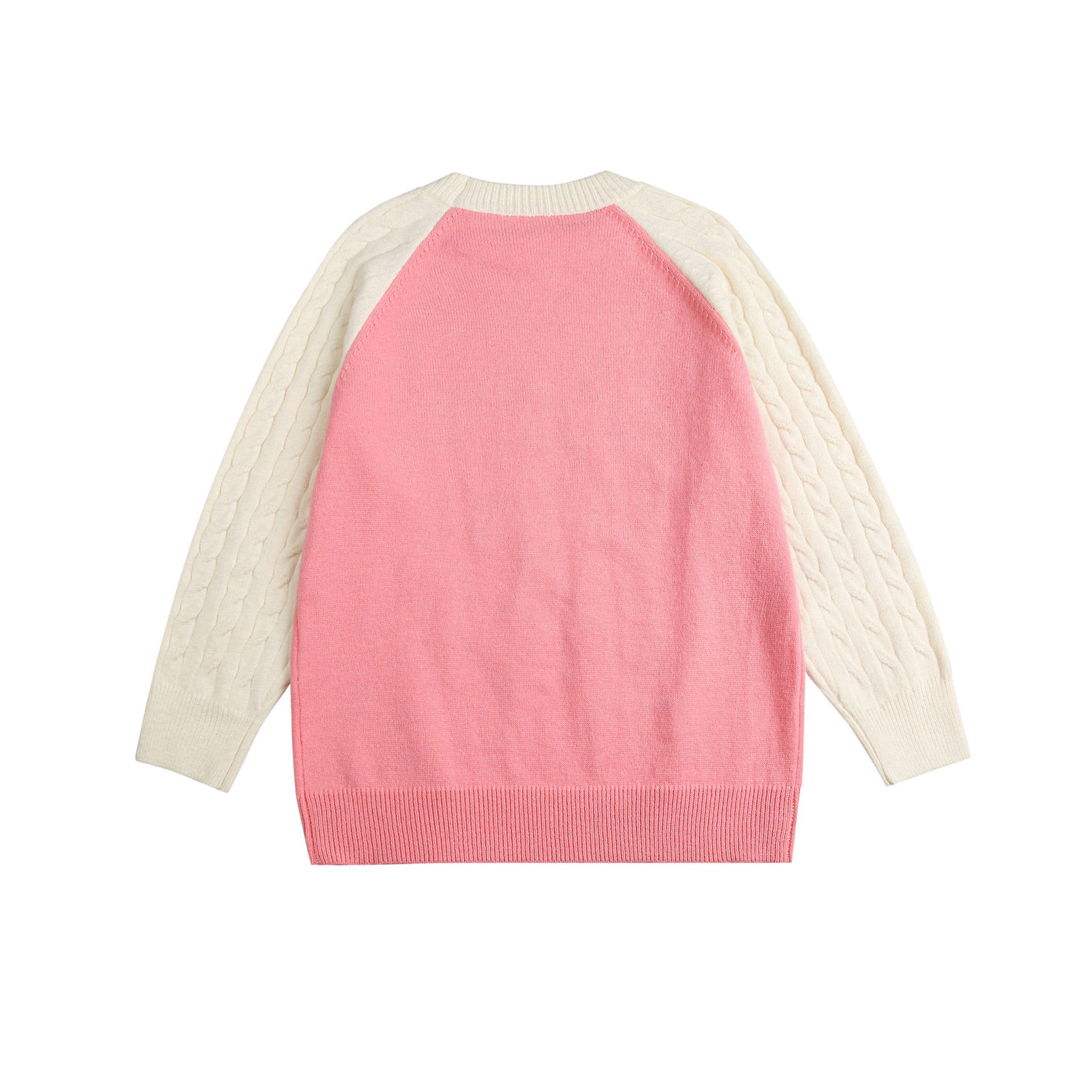 GrogeousBen  Unisex  American retro color collision original splicing lazy wind sweater loose versatile couple knitted sweater.