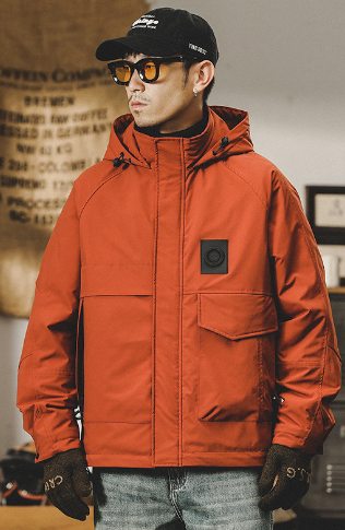 GrogeousBen Cargo jacket men autumn and winter outdoor jacket men 2024 new winter fleece thickened men's coat.