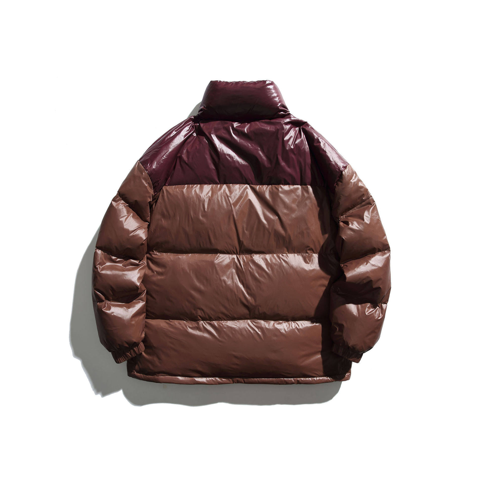 GorgeousBen  Unisex American style down jacket  winter spliced retro workwear thickened warm bread service short white duck down coat.
