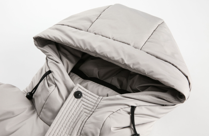 GrogeousBen 2024 American style 90 down jacket for men, thickened warm bread clothing, loose solid color simple hooded down jacket