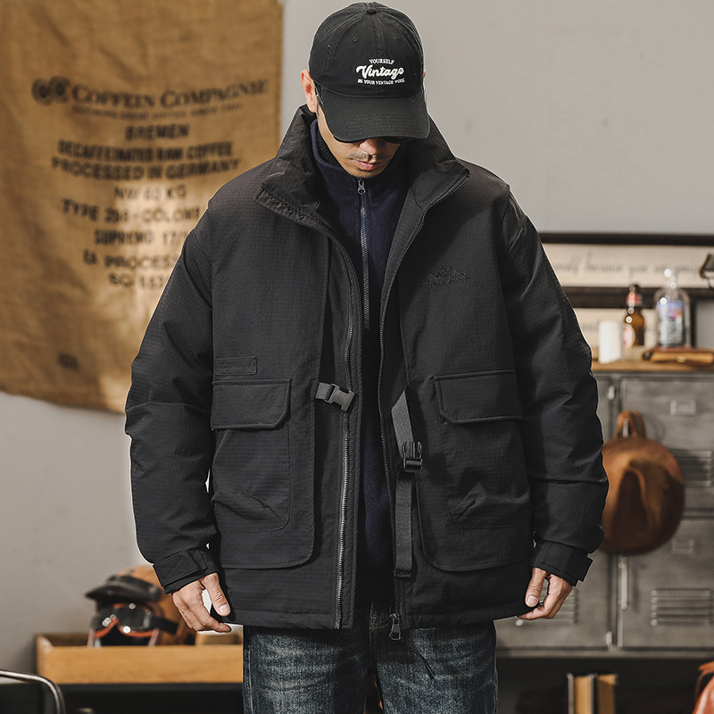 GorgeousBen  Men's American-style work down jacket for men, thickened for outdoor commuting, keeping warm and insulating coat.