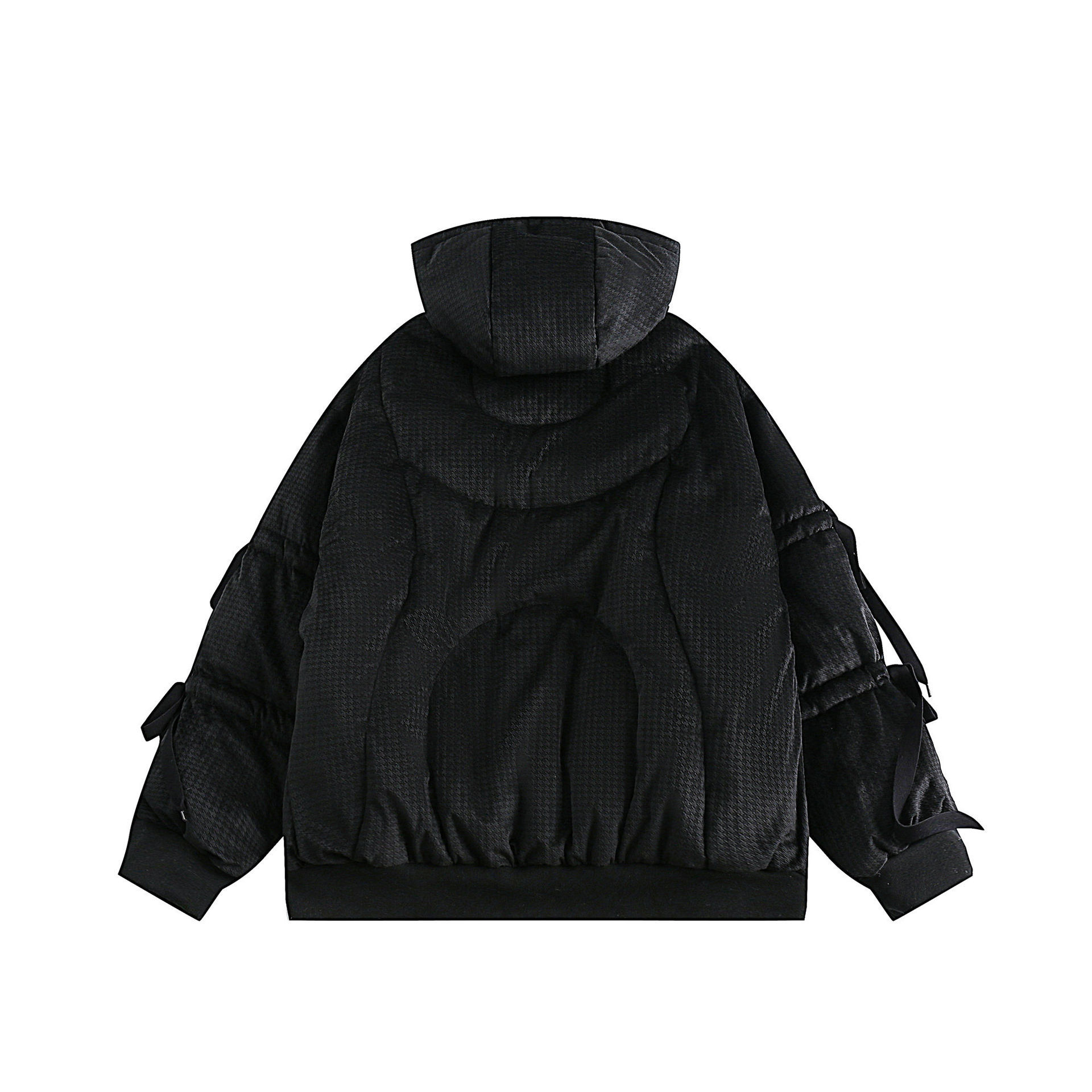 GorgeousBen  Unisex Winter new simple solid color thickened hooded cotton coat for men and women, trendy retro warm cotton jacket.