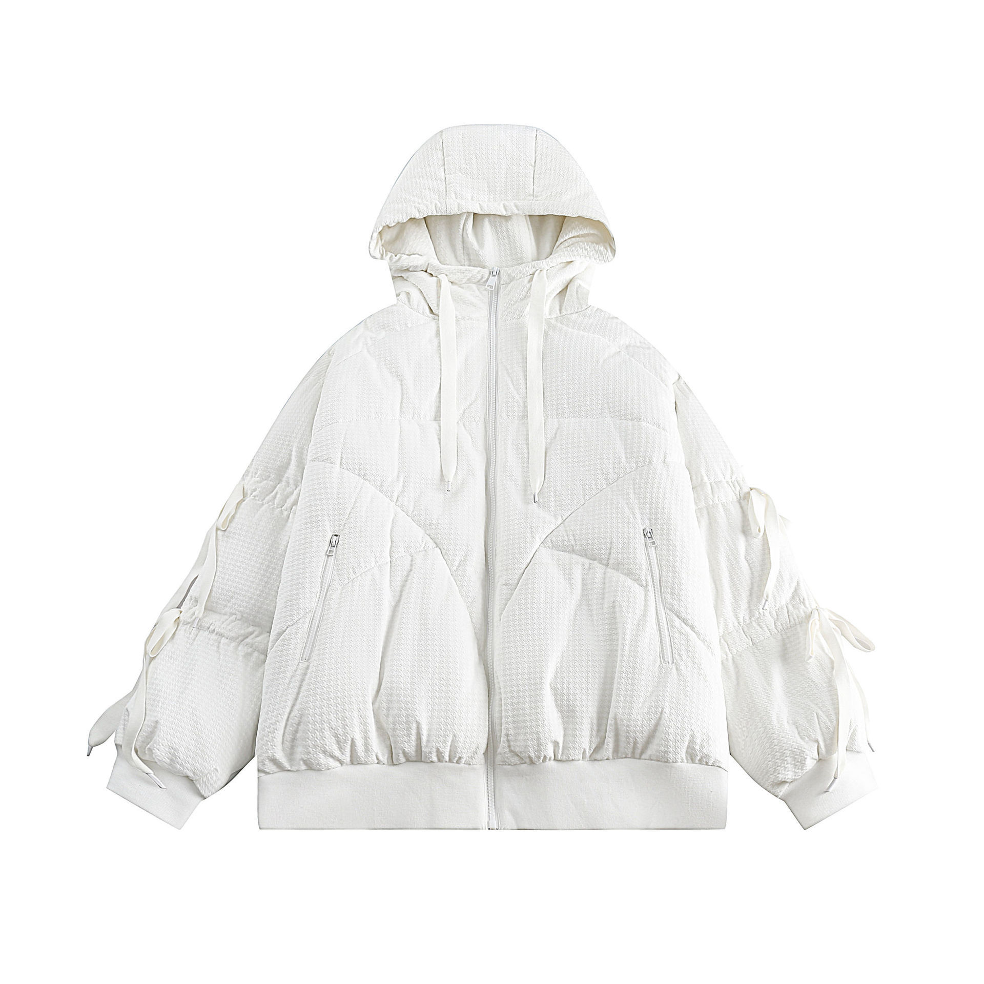 GorgeousBen  Unisex Winter new simple solid color thickened hooded cotton coat for men and women, trendy retro warm cotton jacket.