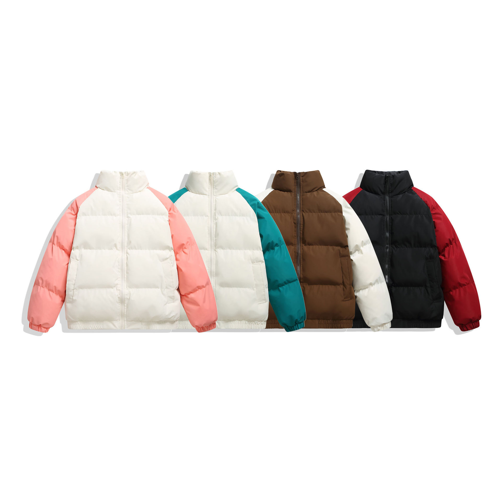 GorgeousBen  Unisex Shoulder-padded cotton coat  thickened winter jacket with windproof and waterproof down cotton.