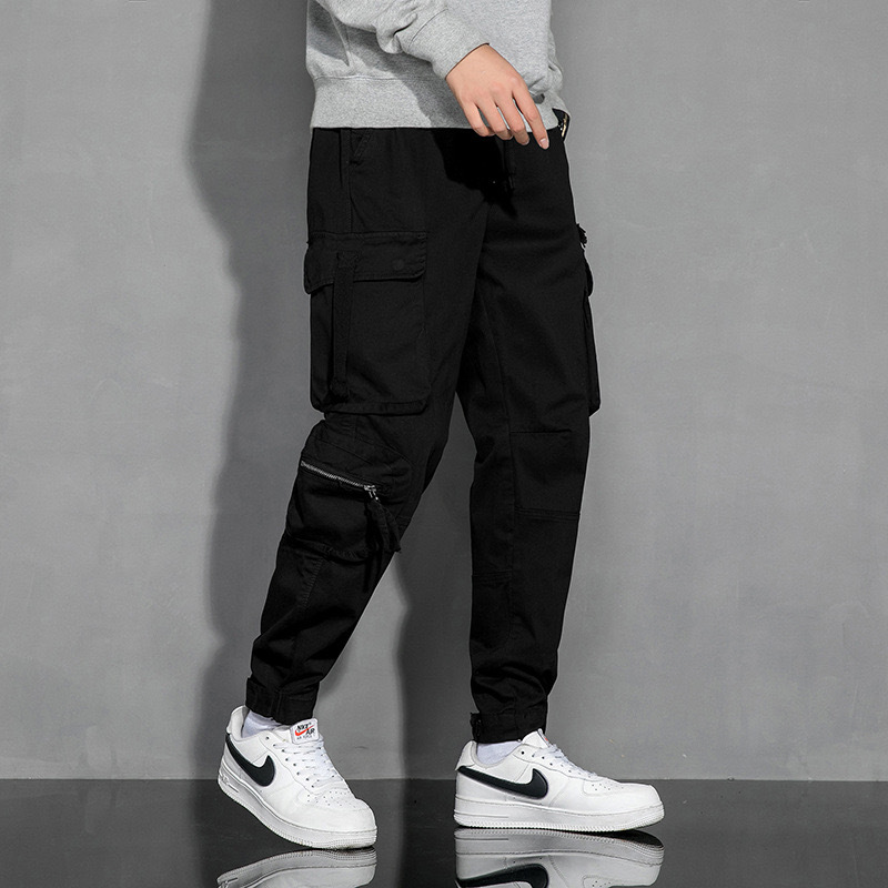 GrogeousBen  Men's ew design fashion summer casual tactical trousers side pocket street wear HIP HOP cargo pants for men