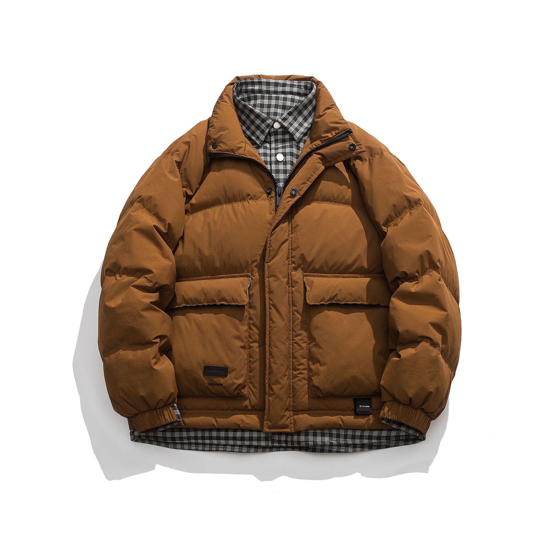 GorgeousBen  Unisex  thickened down jacket with duck down, winter trendy couple warm bread coat outerwear.