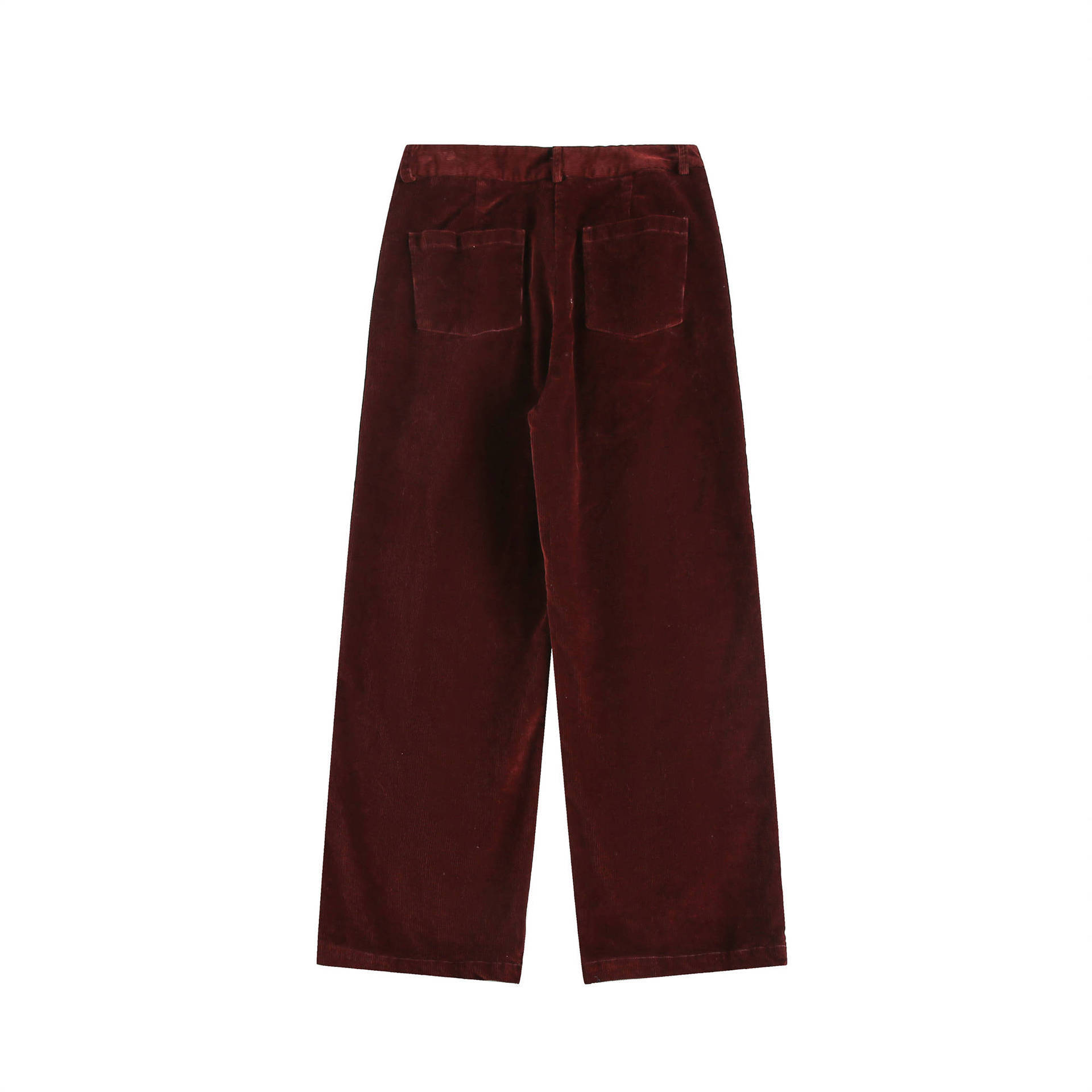GrogeousBen   Unisex 2024 new retro diamond-shaped spliced corduroy pants for men, trendy brand design with a sense of drape and wide-leg casual pants.