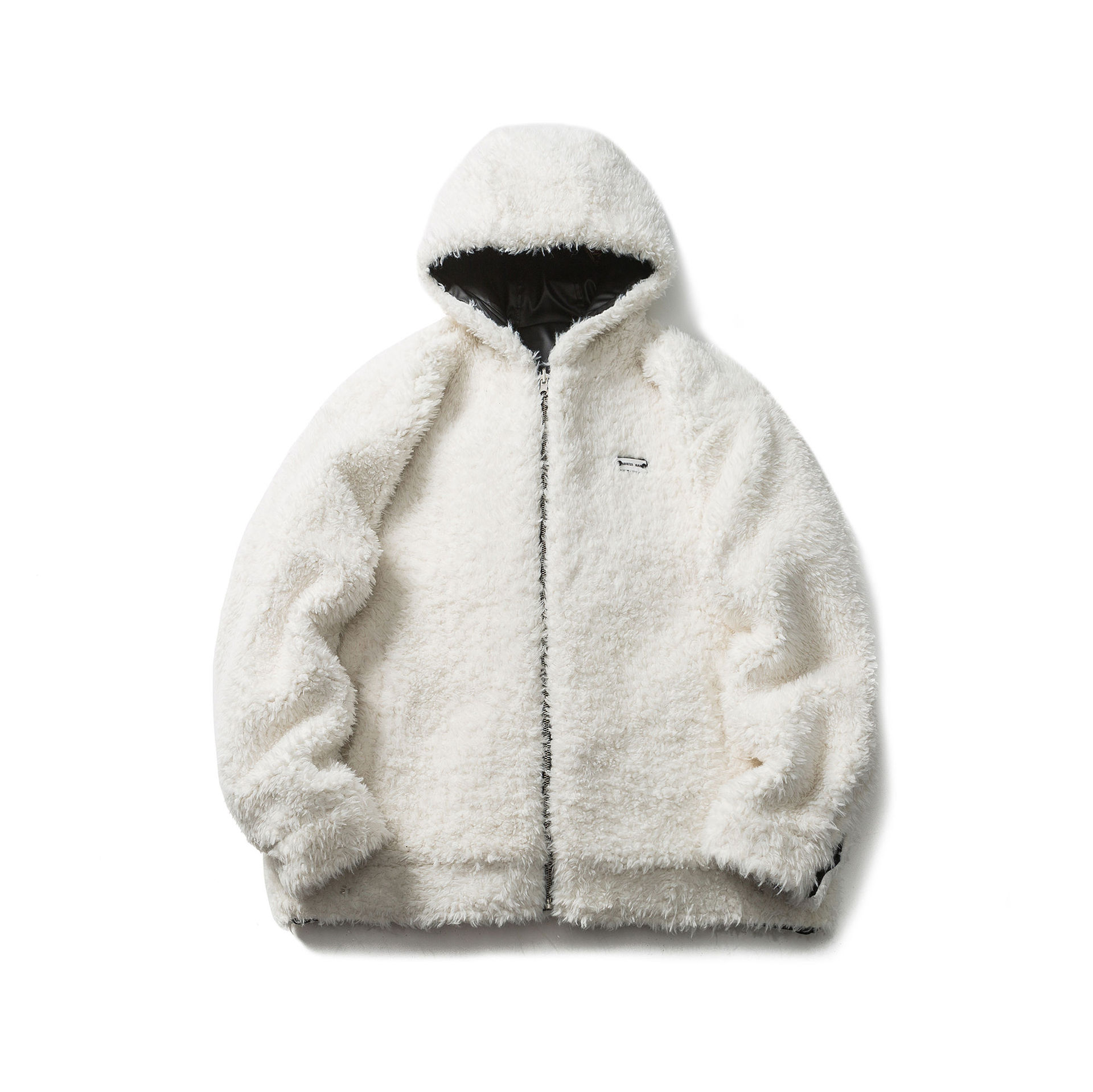 GorgeousBen  Unisex Winter American retro double-sided lamb wool cotton coat  hip-hop PU leather motorcycle jacket coat.