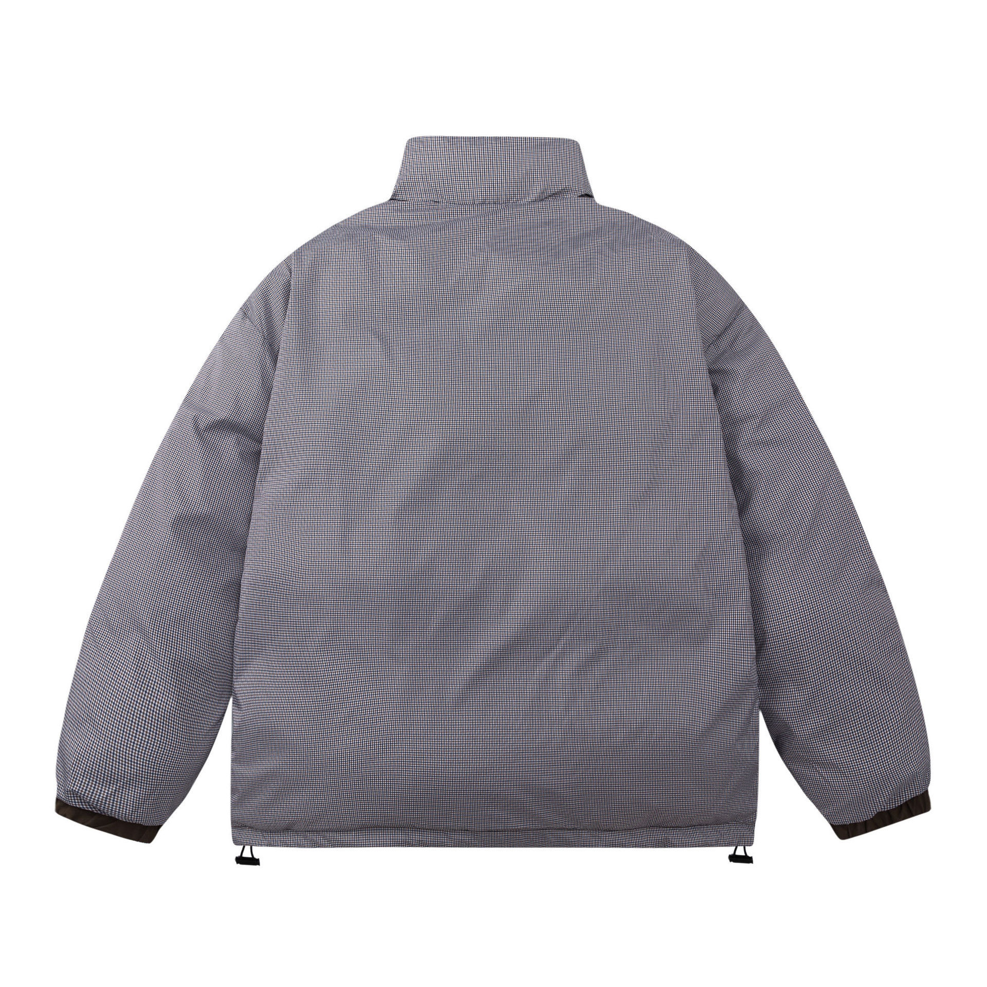 GorgeousBen  Unisex Double-sided wearing retro trendy brand embroidered stand-up collar thickened warm cotton coat