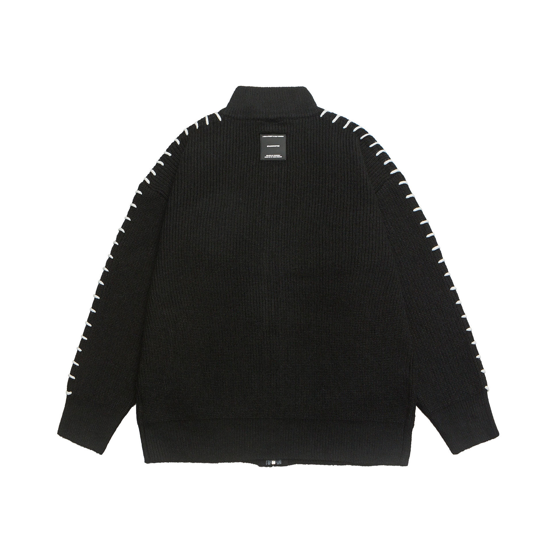 GorgeousBen  Unisex American retro design twisted zipper hooded cotton jacket , loose and thickened cotton outerwear.