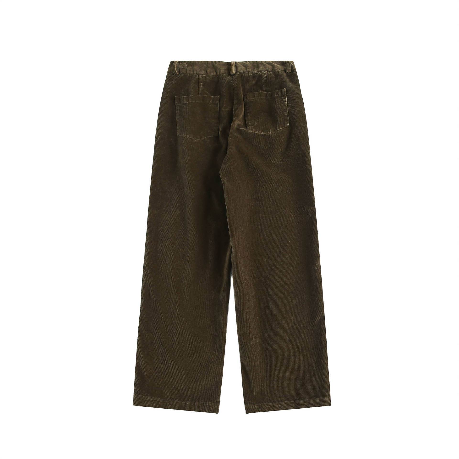 GrogeousBen   Unisex 2024 new retro diamond-shaped spliced corduroy pants for men, trendy brand design with a sense of drape and wide-leg casual pants.