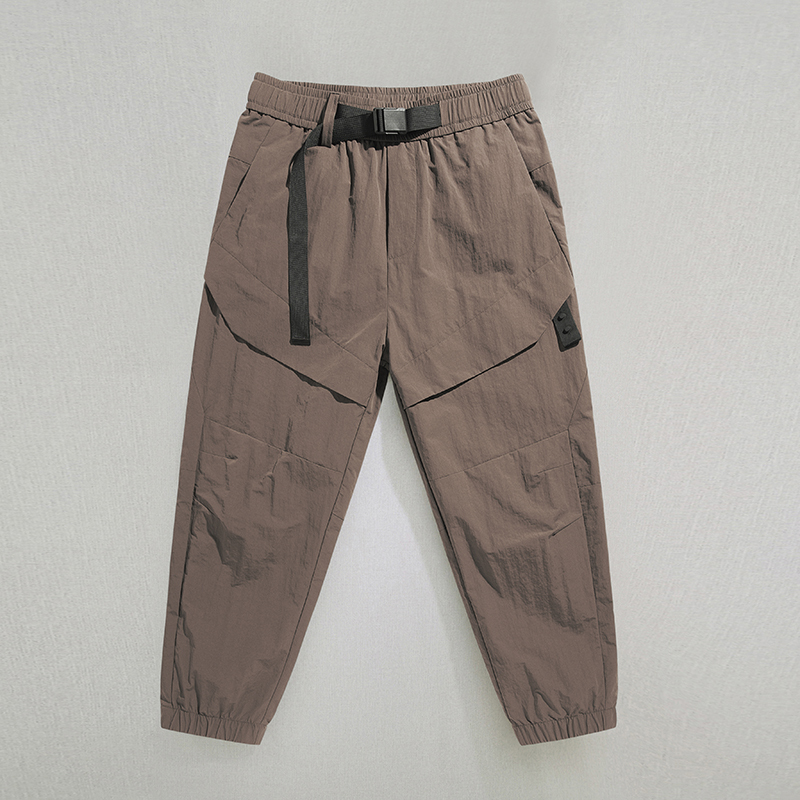 GorgeousBen Men Multi-bag Vertical Multifunctional Straight Canister Foot Pant Draw Rope Army Green Casual Trouser