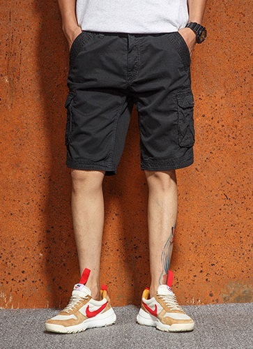 GrogeousBen Men's New Custom Blank Comfortable Casually Adjustable Drawcord Waist Cotton Shorts For Men